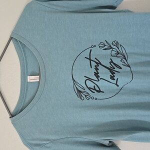 Bella + Canvas | Blue "Plant Lady" Graphic Tee Size Large